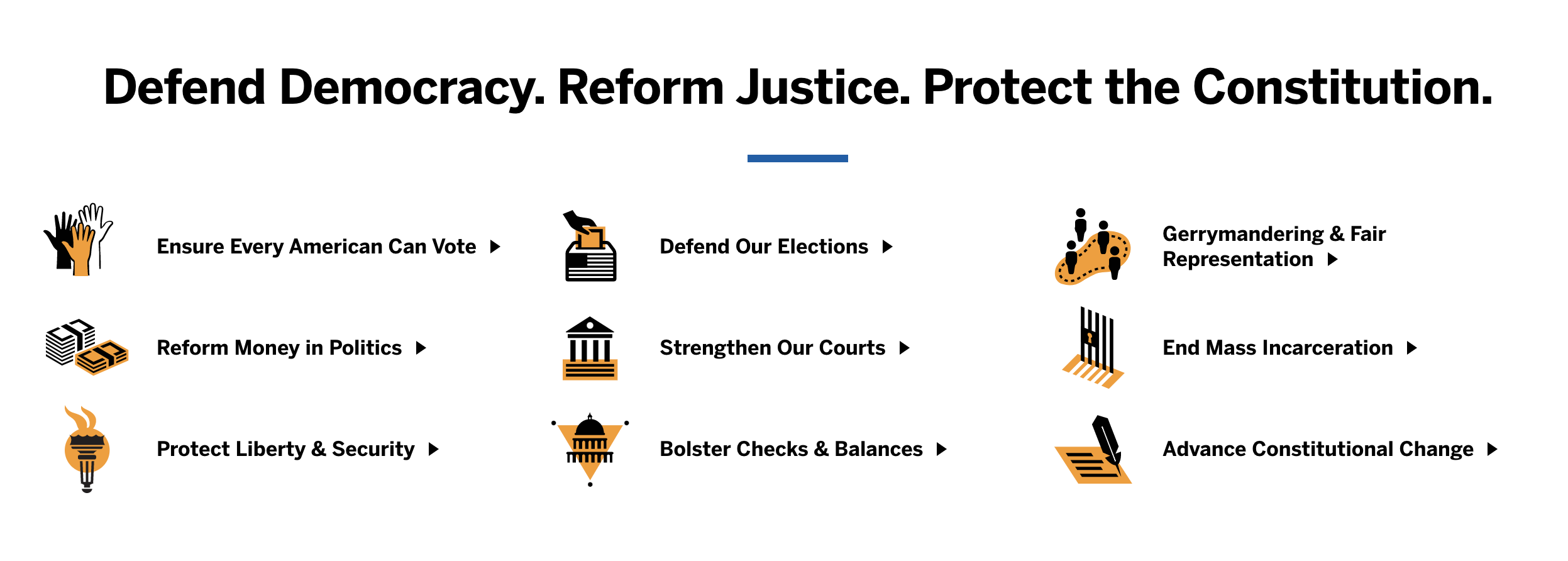 The Brennan Center for Justice at NYU Law works to build an America that is democratic, just, and free.