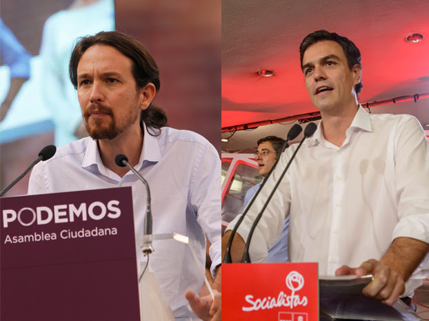 Pablo Iglesias y Pedro Sánchez