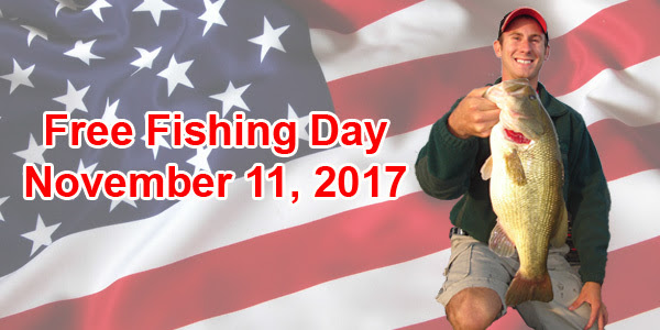 Veterans Day is a free fishing day
