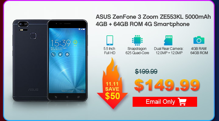 ASUS ZenFone 3 Zoom $149.99