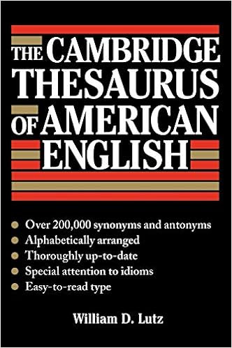EBOOK The Cambridge Thesaurus of American English