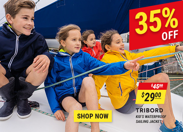 Tribord Kid's 100 Waterproof Sailing Jacket