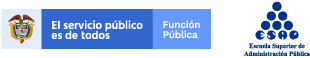 Logos de Función Pública y la ESAP