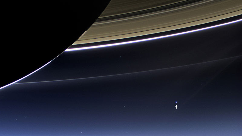 http://twistedsifter.com/2013/07/earth-from-dark-side-of-saturn/