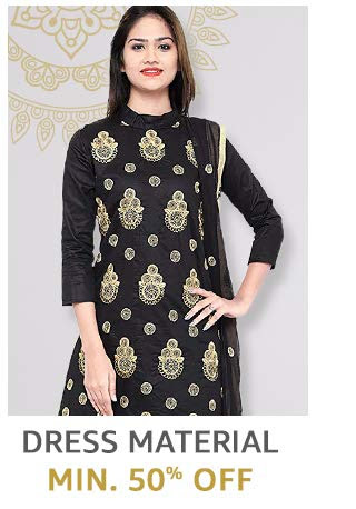 Dress Materials | Minimum 50% off