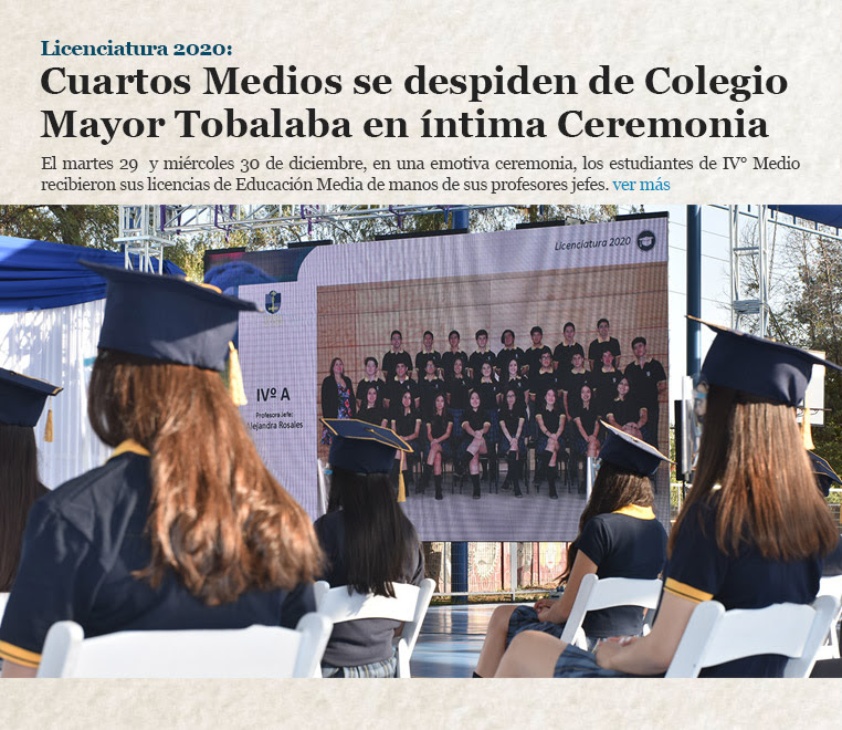 Licenciatura 2020: Cuartos Medios se despiden de Colegio Mayor Tobalaba en íntima Ceremonia