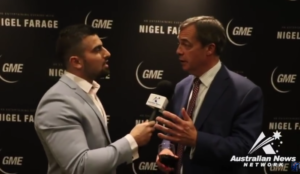 Video: Nigel Farage grows flustered, stalks out of interview when questioned about the jihad threat