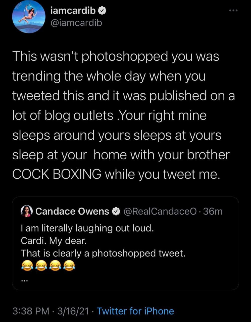 Cardi B and Candace Owens fight dirty and threaten to sue each other over Cardi