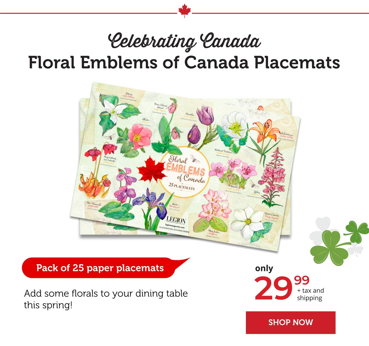 Floral Emblems - Placemats