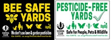 Pesticide Free Lawn Signs 