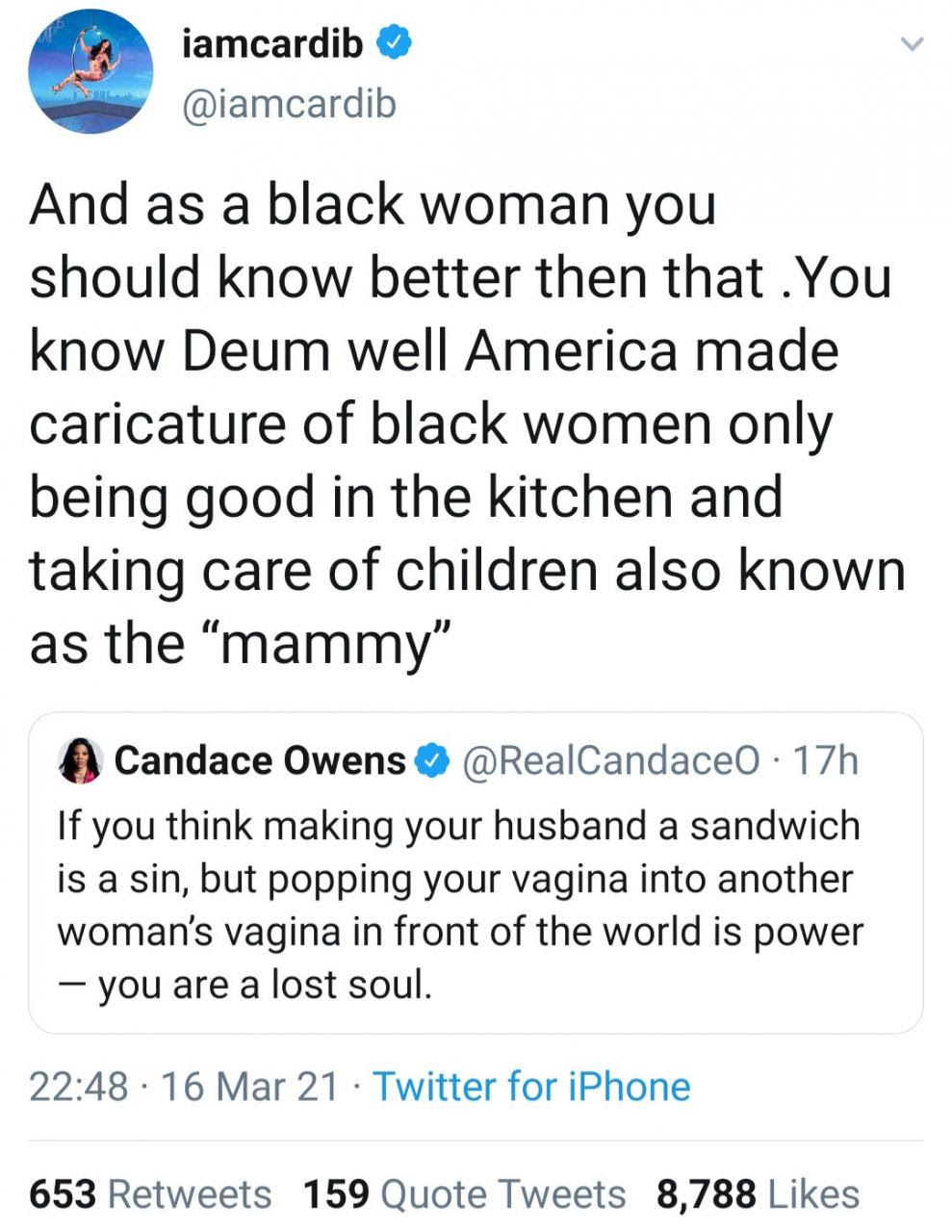 Cardi B and Candace Owens fight dirty and threaten to sue each other over Cardi