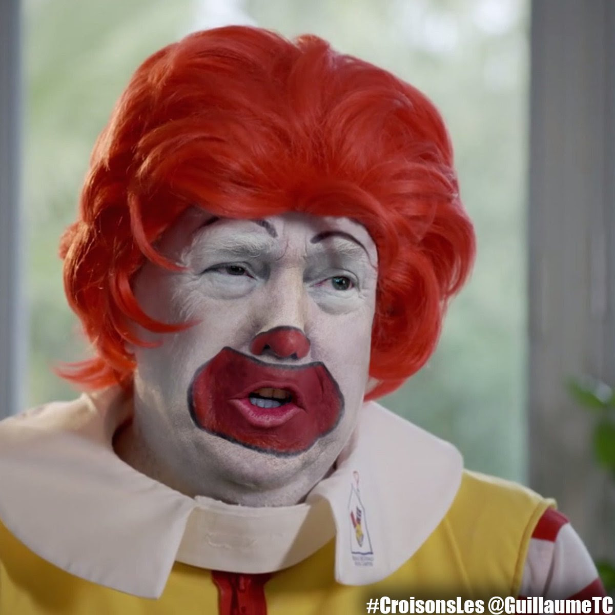 Trump as Ronald McDonald