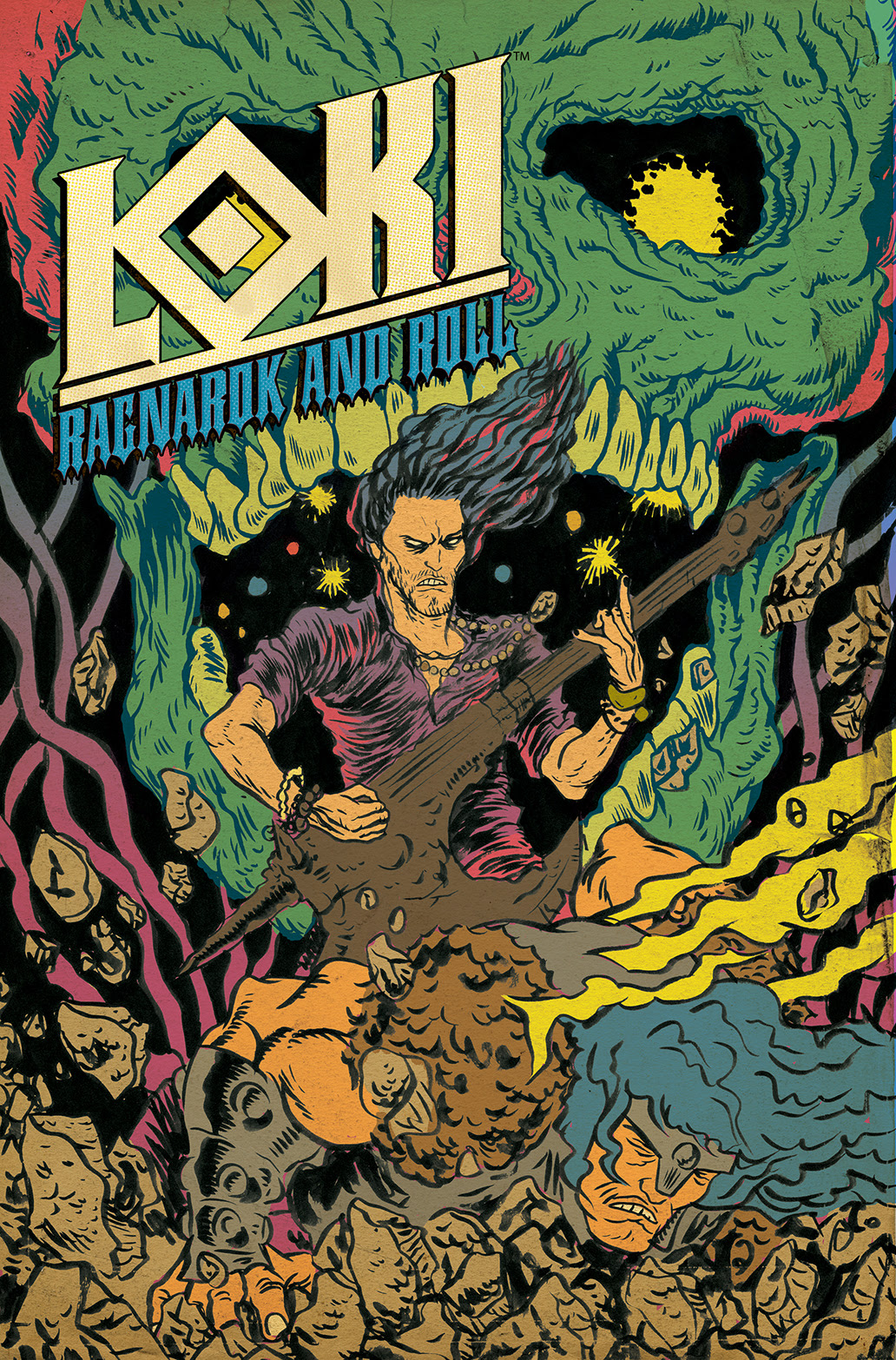 LOKI: RAGNAROK AND ROLL #4 Cover by Alexis Ziritt