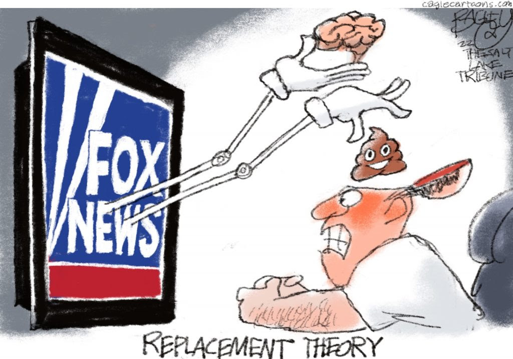 FOX News Tucker Carlson Laura Ingraham Sean Hannity spread Replacement Theory