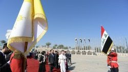 Viaggio Apostolico in Iraq, un momento della cerimonia di congedo