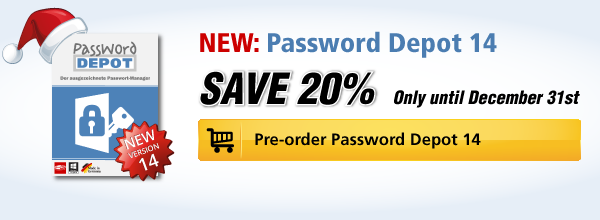  Pre-Order Password Depot 14