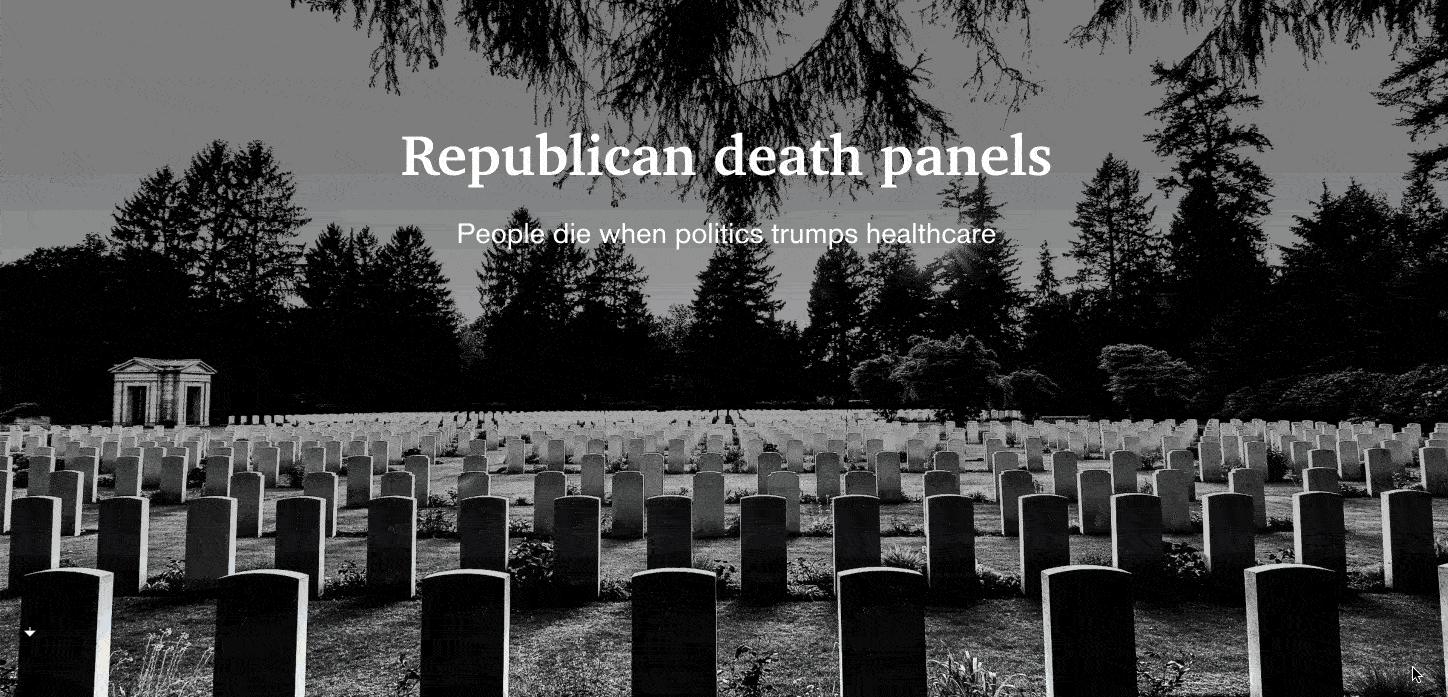 Republicans refuse funds for healthcare and fight to allocate them for tax cuts.
