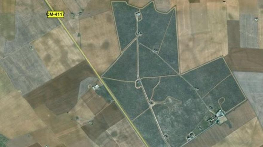 Vista aérea de la base militar 'El Doctor', Ciudad Real