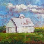 landscape with White Barn - Posted on Wednesday, January 28, 2015 by Carrie Venezia