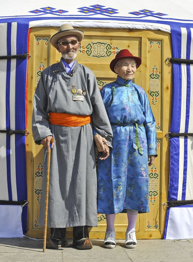 Elderly Couple from Mongolia: 