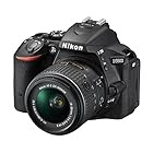 Nikon VBA440K001 D5500 Digital SLR Camera with 18-55 mm VR II Compact Lens Kit - Black