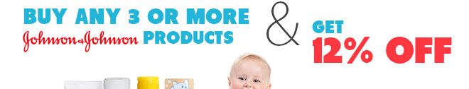Johnson & Johnson Special Buy 3 or more Johnson & Johnson(logo) Products & Get 12% OFF