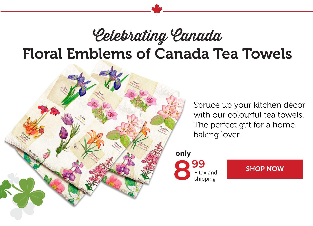 Floral Emblems - Tea Towels