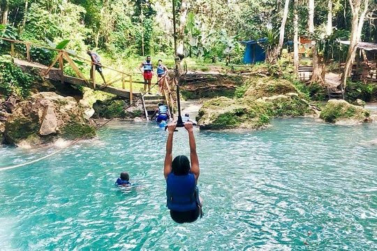 Irie Blue Hole & River Tubing Adventure Tour from Falmouth
