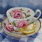 Rose Teacup with Lemon - Posted on Sunday, December 7, 2014 by Joanna Olson