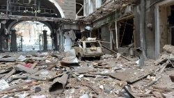 Distruzione a Kharkiv