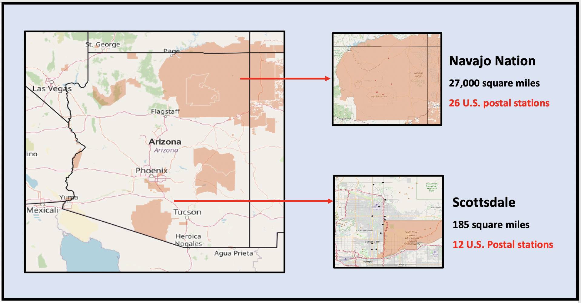 Poor roads and sparse U.S. Postal Service on Navajo Nation prevents residents from voting.