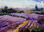 Gorgeous lavender palette knife painting - Posted on Thursday, November 20, 2014 by Marion Hedger