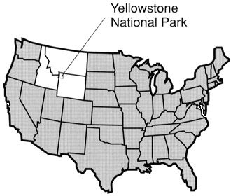 Йеллоустонский национальный парк карта