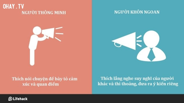 Lúc nói chuyện,khác biệt,người thông minh,người khôn ngoan