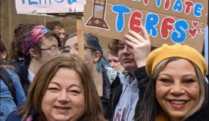 Scotland: J.K. Rowling draws attention to politicians photographed with ‘decapitate Terfs’ sign 