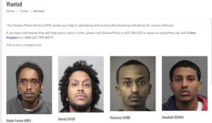 Over 50% of those wanted by the Ottawa police have Muslim names