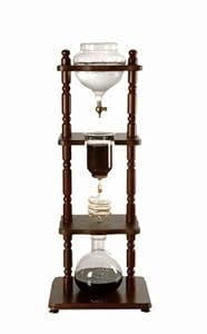  Yama Glass 6-8 Cup Cold Drip Maker Curved Brown Wood Frame price