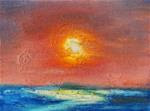 Sunset, Contemporary Landscape Paintings by Arizona Artist Amy Whitehouse - Posted on Wednesday, January 7, 2015 by Amy Whitehouse