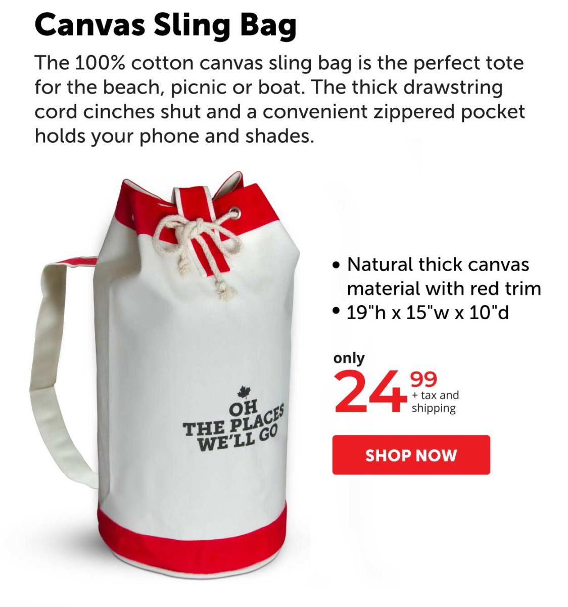 Canvas Sling Bag
