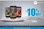 Get 10% discount on Selected Motorola Mobile in Flipkart with SBI Cards