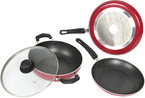  Kreme Induction Bottom Non Stick Cookware Set (Pack of 3)  