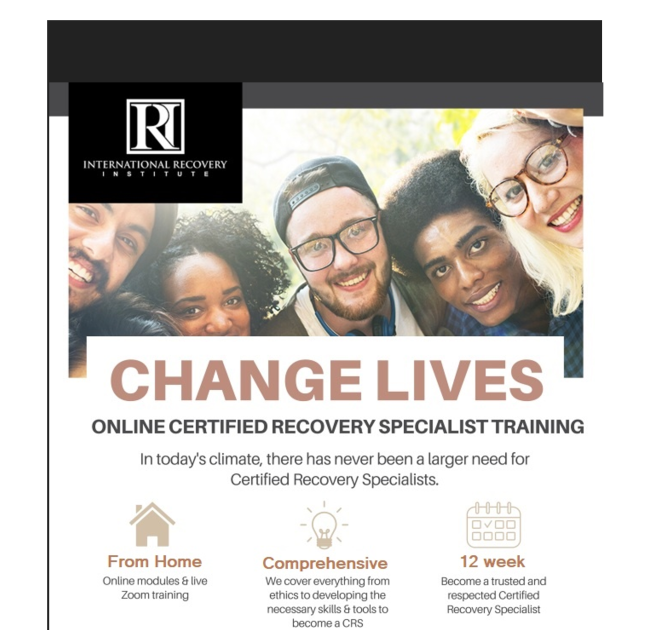 Recovery Connections Network REGISTER TODAY Online Certified