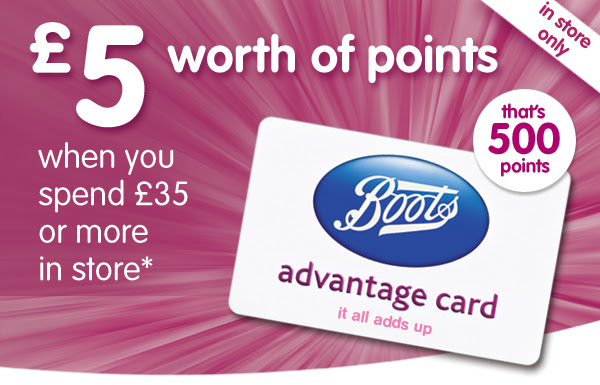 £5 worth of points when you spend £35 in store*