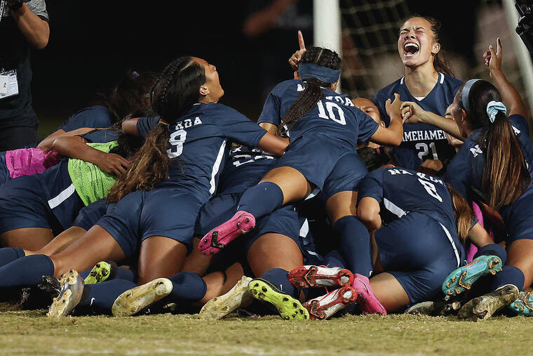 Kamehameha edges rival Punahou to win third straight state girls soccer crown