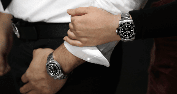 His and hers Rolex Submariner Steel Mens Watch