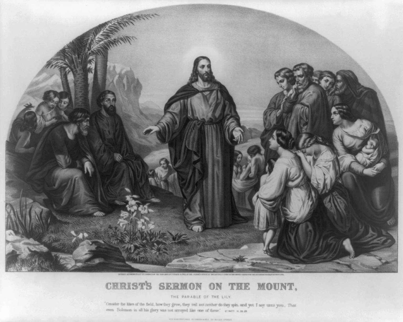 Christ's sermon on the mount- The parable of the lily LCCN90715956.jpg