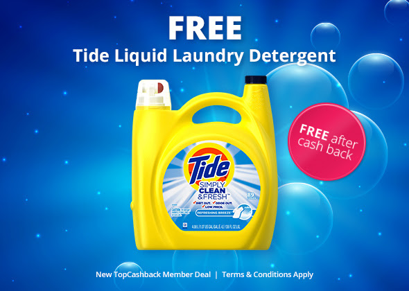 FREE 138 fl oz Tide liquid lau...