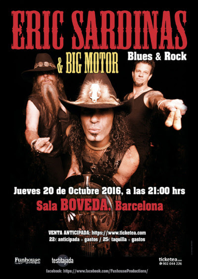 Eric Sardinas y Big Motor en Barcelona Eric Sardinas y Big Motor en Barcelona