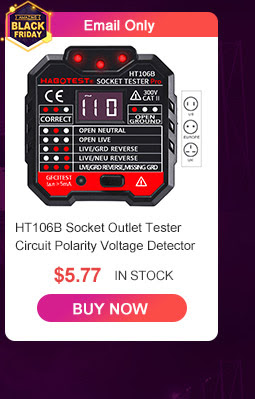 HT106B Socket Outlet Tester Circuit Polarity Voltage Detector