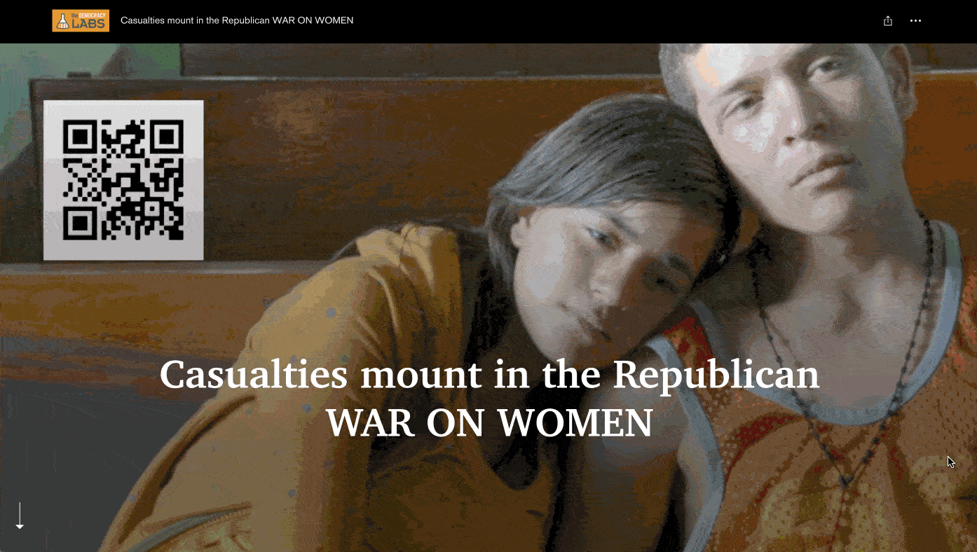 Casualties mount as Republicans wage war on women. Women die and families are driven into bankruptcy.